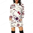 thumbnail image 4 of Sudadera con capucha para mujer, con estampado de HELLO KITTY, sudadera con capucha de manga larga de marca, sudaderas casuales elegantes y lindas para mujer, sudaderas con capucha, vestido de otoño, 4 of 5