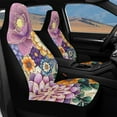thumbnail image 4 of Binienty Mexico Car Seat Covers Front Seats Only Dahlia Floral Auto Side Air Bag Compatible Seat Covers for Women Girly Automotive Accessories, 4 of 8