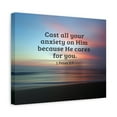 thumbnail image 6 of Scripture Walls He Cares For You 1 Peter 5:7 Bible Verse Canvas Christian Wall Art Ready to Hang, 6 of 20