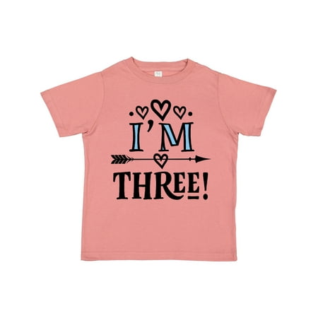 

Inktastic 3rd Birthday 3 Year Old Arrow Gift Toddler Toddler Girl T-Shirt
