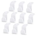thumbnail image 2 of Spencer 20Pcs Clothes Hanger Connector Hooks, Stackable Connection Hooks for Clothes, Cascading Hanger Hooks for Heavy Duty Space Saving Clothes Closet Wardrobe (White), 2 of 8