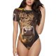 thumbnail image 1 of Balery Cute Cow Sunflower Crown A Body de cuello redondo de manga corta para mujer Tops de manga corta Tops básicos-X-Large, 1 of 7