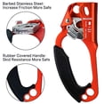 thumbnail image 4 of NewDoar Left Hand Ascender Rock Climbing Tree Arborist Rappelling Gear Equipment CE Certified Rope Clamp for 8~12MM Rope(Left Orange), 4 of 5