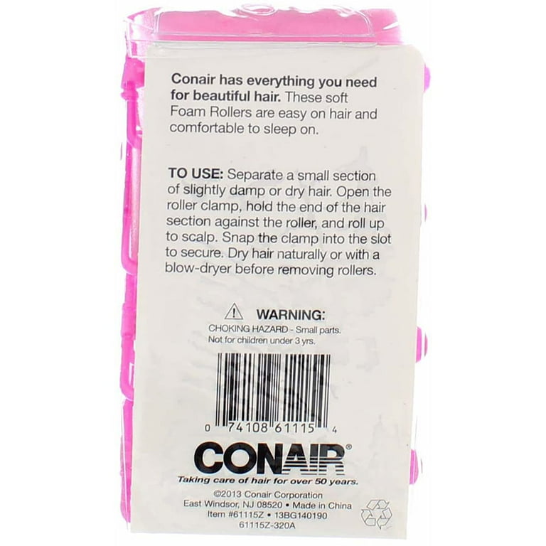 Conair large cheap foam rollers