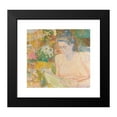 thumbnail image 2 of Jan Toorop 13x12 Black Modern Framed Museum Art Print Titled - Portrait of Mrs Marie Jeannette De Lange (1900), 2 of 5