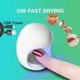 thumbnail image 2 of Home Use Mini USB Nail Gel Curing Lamp Light Nail Gel Polish Dryer Machine, 2 of 7