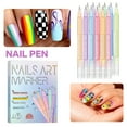 thumbnail image 5 of 12 Colors Nail Art Pens Set, Nail Polish Markers, 2025 New 3D Polish DIY Nail Art Marker Drawing Painting Liner Pen, Quickly Dry Nail Art Nail DIY Decoration for Home Salon, 5 of 5