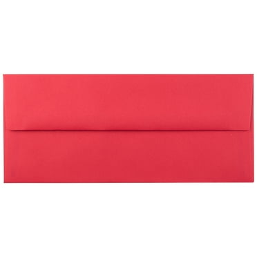 JAM Paper #10 Envelopes, 4 1/8 x 9 1/2, Red, 25 per Pack