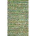 thumbnail image 3 of Safavieh Nantucket Collection NAN220B Handmade Green Cotton Area Rug (8' x 10'), 3 of 6