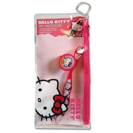 Hello Kitty Slim Pouch - Hello Kitty Toothbrush in PVC Pouch