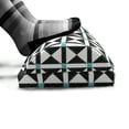 thumbnail image 5 of Geometric Foot Rest, Sketch Look Symmetric Print with Lines Triangles Pattern, Non-Slip Backing Adjustable Ergonomic Memory Foam Leg Support for Office, Turquoise Charcoal Grey, by Ambesonne, 5 of 5