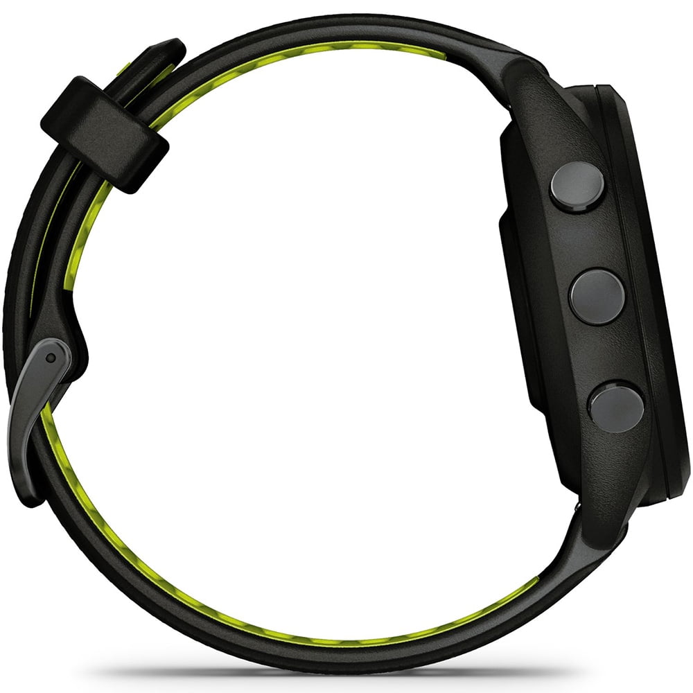 Garmin 010-02810-03 Forerunner 265S GPS Smartwatch Black/Amp Yellow Bundle with 2 YR CPS Enhanced Protection Pack