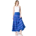 thumbnail image 5 of Sakkas Lace and Ribbon Peasant Boho Skirt - Navy - One Size, 5 of 5