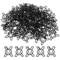 thumbnail image 1 of Unique Bargains Paper Clip Coated Letter X Shape Alphabet Clips Bookmarks, Black, 100 Count, 1 of 6