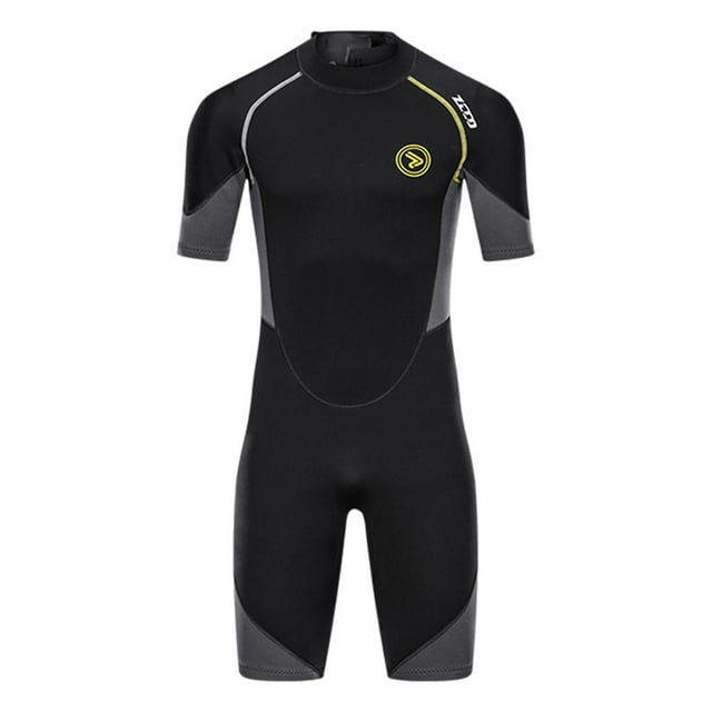 Men 1.5mm Wetsuit Shorty Back Zip Jumpsuit Water Adult XXXL