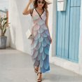 thumbnail image 5 of Mermaid Fish Scales Art Sleeveless Dress Women's Summer Suit Dresses for Women 2025 Luxury Party Dress, 5 of 6