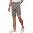 thumbnail image 4 of Lars Amadeus Classic Plaid Shorts for Men's Flat Front Business Checked Chino Shorts, 4 of 5