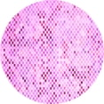 thumbnail image 1 of Ahgly Company Indoor Round Abstract Pink Contemporary Area Rugs, 6' Round, 1 of 4