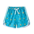 thumbnail image 2 of PINQI Toddler Boys Girls Floral Printed Sport Shorts Kids Beach Shorts Boy's Swim Pants Kid's Swim Board Shorts Bathing Swimwear (Blue-2,5 Years), 2 of 6