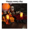 thumbnail image 5 of Uutvmp Artificial Maple Leaves and Berries Candle Rings Fall Candle Holders Small Candle Wreath Rings 9.84inch Wide for Farmhouse Fall Thanksgiving Halloween Wedding Table Door Decor, 5 of 7