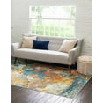 thumbnail image 4 of Rugs.com Vivid Collection Rug – 8' x 10' Multi Medium-Pile Rug Perfect For Living Rooms, Large Dining Rooms, Open Floorplans, 4 of 4