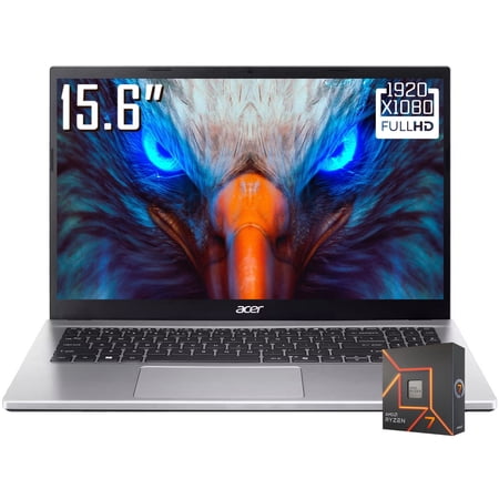 Acer Aspire Go 15 Laptop, 15.6" FHD 1920 x 1080 IPS LCD Display, AMD Ryzen 7 7730U, Wi-Fi 6, 720p Webcam, Win11 Home (16GB DDR4 RAM | 512GB SSD)