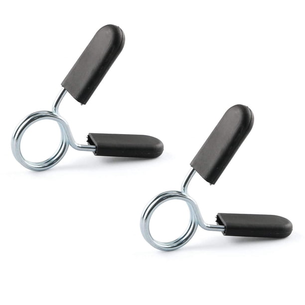 2 piezas de clip de collar de resorte estándar de 1 pulgada/25 mm para barra, abrazaderas de bloqueo para mancuernas, abrazadera para barra, hebilla de bloqueo para mancuernas
