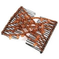 thumbnail image 4 of Cuentas de hojas para el cabello, peine mágico, Clip, horquilla doble, accesorios para el cabello para mujer (café), 4 of 11