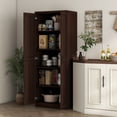 thumbnail image 2 of HOMCOM 63" Pantry Cabinet, Kitchen Storage Cabinet with Adjustable Shelves, 2 of 10