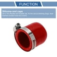 thumbnail image 4 of Tapón de extremo de manguera de goma de silicona de 1-1/8" 28mm ID 3 capas de poliéster para válvula de derivación de refrigerante Turbo vacío 30mm rojo, 4 of 7