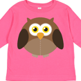 thumbnail image 4 of Inktastic Owl Fat Brown Boys or Girls Long Sleeve Toddler T-Shirt, 4 of 5