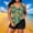 E_ Green, variant on PWPSG Botanical Print Halter V Neck Boyshort Two Piece Tankini Swimsuit with Solid Shorts for Water Sports Red XXL