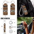 thumbnail image 5 of Yuyamidu Brown Aztec 13 Pcs Car Seat Covers Full Set Car Steering Wheel Accessories Car Seat Belt Cover Auto Rear View Mirror Cover Trash Bin Coasters Cow Print Keychain Chapstick Holder, 5 of 5