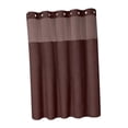 thumbnail image 2 of Cortina de ducha resistente y multifuncional, accesorio de baño para hotel, poliéster. Marrón, 2 of 9