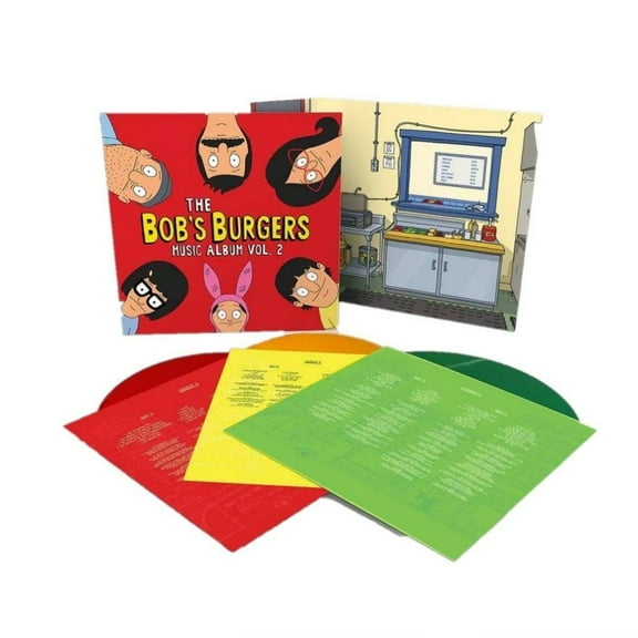 Bob's Burgers - Music Album Vol. 2 Exclusive Limited Edition Green, Yellow and Red Vinyl
