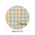 thumbnail image 3 of Uuiauoio Round Easter Placemats Set of 1, Easter Egg Bunny Rabbit Place Mats Flower Seasonal Spring Table Decor for Home Party Kitchen Dining Tableware Decorations, 3 of 6
