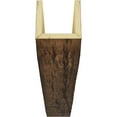 thumbnail image 3 of Ekena Millwork 4"W x 6"H x 24'L 3-Sided (U-beam) Riverwood Endurathane Faux Wood Ceiling Beam, Premium Aged, 3 of 12