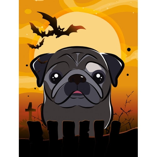 Caroline's Treasures Halloween Spook Vertical Flag