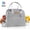 Gray, variant on 2 Pack Insulated Lunch Bag Reusable Lunch Tote Lunch Box Container for Snack Outdoors Picnic Waterproof