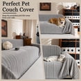 thumbnail image 6 of Jessy Home Sofa Cover Slipcover Couch Cover Protector Durable Multi-Function Furniture Cover for Dogs Cats Home Decor 71"x 134"Light Gray, 6 of 8