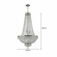 thumbnail image 3 of 30 "x 24" LED French Empire Crystal Chandelier 9-Light Foyer Ceiling Light 110V, 3 of 11