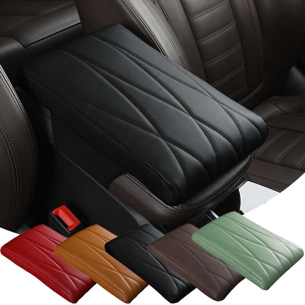 Cojín para reposabrazos de coche 1 unidad funda de consola central de espuma viscoelástica almohadilla de cuero de microfibra impermeable soporte para codos para mayor comodidad al