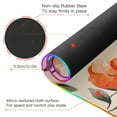 thumbnail image 4 of Watercolor Style Orange Flowers RGB Gaming Mouse Pad Large Keyboard Mat Rubber Base 13 Light Modes, 4 of 6