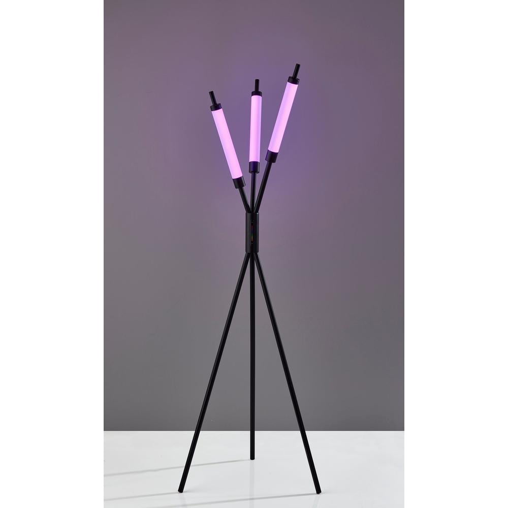 Adesso Collin 62.5" 3-Light Modern Color Changing 3-Way Touch Integrated LED Floor Lamp