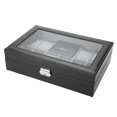 thumbnail image 3 of Jewelry Display Box Watch Storage Case Jewelry Display Holder Watch Storage Box 8 Slots PU Leather Watch Storage Case Jewelry Display Box Holder Organizer, 3 of 8