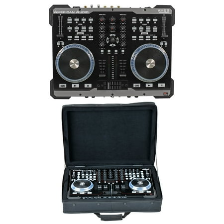 American Audio VMS2 USB MIDI DJ Controller w/Touch Scratch Wheel VMS702+SKB