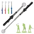 thumbnail image 2 of YIFAEUX Retractable Golf Swing Training Aid Portable Grip Trainer with Click Feedback for Right And Left Handed Golfers Warm Up Stick Telescopic Short Club for Indoor Golf Practice, 2 of 7