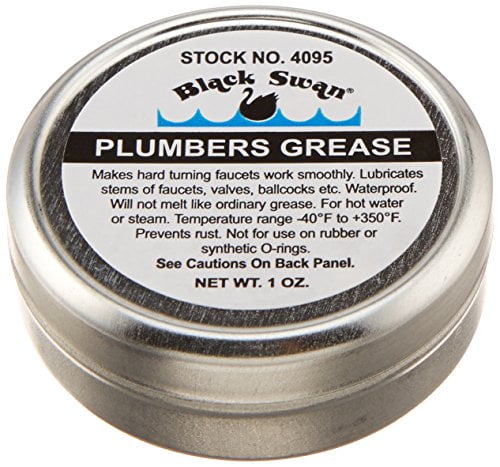 2 BLACK SWAN, GREASE FAUCET STEM AND VALVE PLUMBERS O'RING GR LUBRICANT 1oz  4095