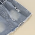 thumbnail image 7 of Bagilaanoe 2Pcs Toddler Baby Girls Summer Clothes Floral Print Sleeveless Tank Tops + Ripped Denim Skirt 12M 18M 24M 3T 4T 5T Kids Casual Skirt Set, 7 of 7