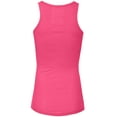 thumbnail image 3 of J. METHOD Women's Tank Top Sleeveless Racerback Basic Stretch Comfy Slim Fitted Ribbed Knit Tops Workout Yoga T Shirt NEWT386 Fuchsia M, 3 of 6